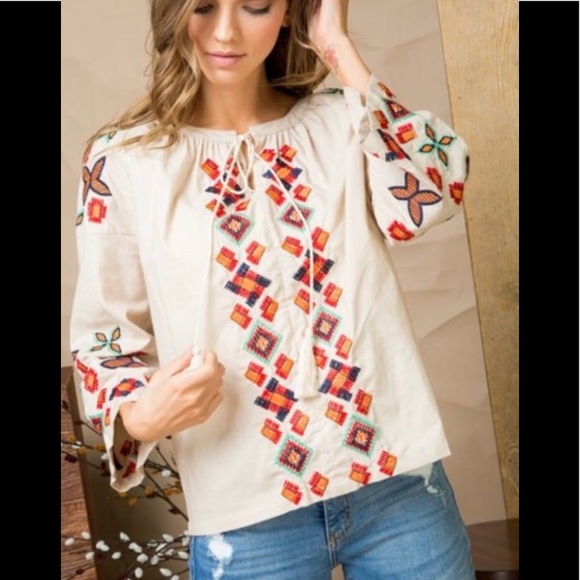 SALLY Embroidered top - Picture 2 of 5